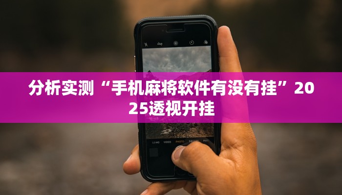 分析实测“手机麻将软件有没有挂”2025透视开挂