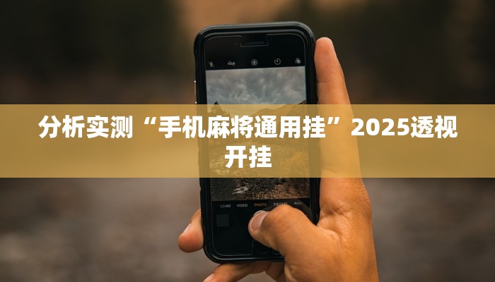 分析实测“手机麻将通用挂”2025透视开挂 分析实测“手机麻将通用挂”2025透视开挂