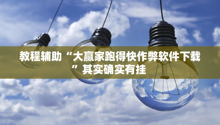 教程辅助“大赢家跑得快作弊软件下载”其实确实有挂 