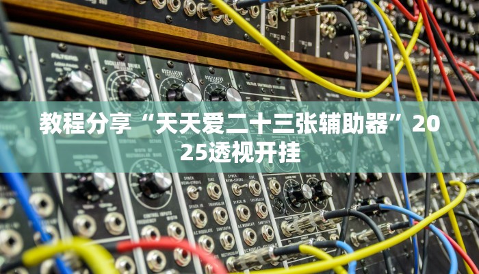 教程分享“天天爱二十三张辅助器”2025透视开挂 教程分享“天天爱二十三张辅助器”2025透视开挂