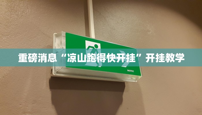 重磅消息“凉山跑得快开挂”开挂教学