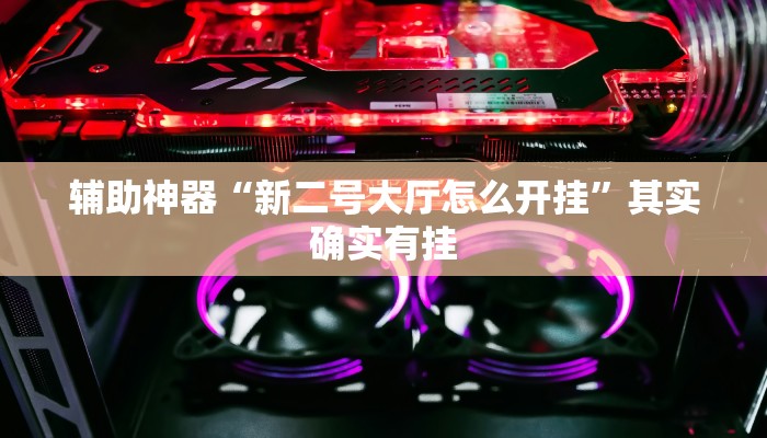 辅助神器“新二号大厅怎么开挂”其实确实有挂