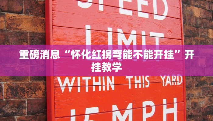 重磅消息“怀化红拐弯能不能开挂”开挂教学