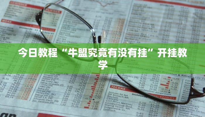 今日教程“牛盟究竟有没有挂”开挂教学