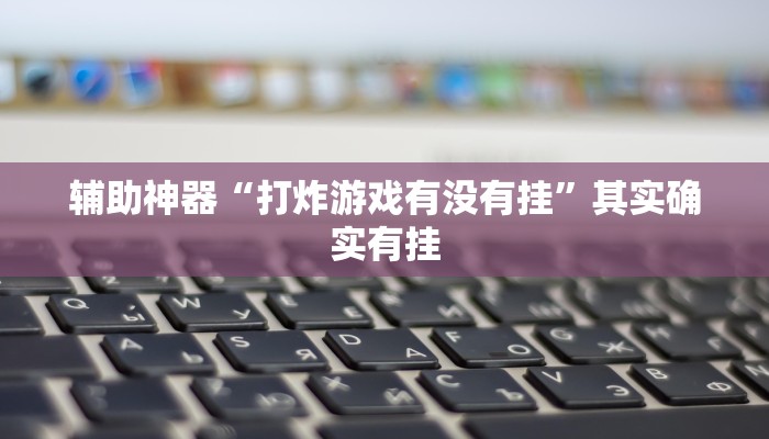 辅助神器“打炸游戏有没有挂”其实确实有挂