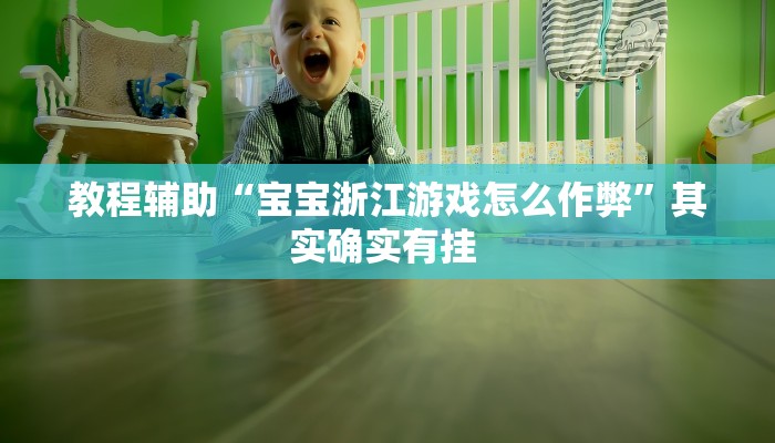 教程辅助“宝宝浙江游戏怎么作弊”其实确实有挂 